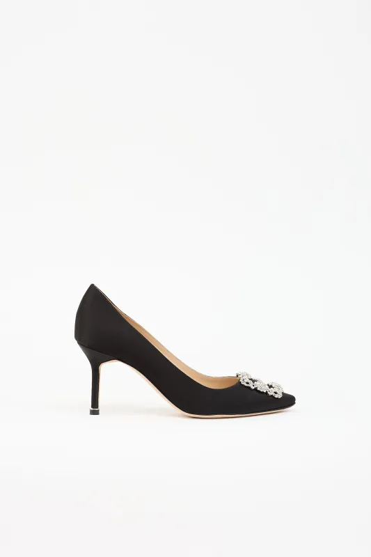 Satin Hangisi Pump made by Manolo Blahnik