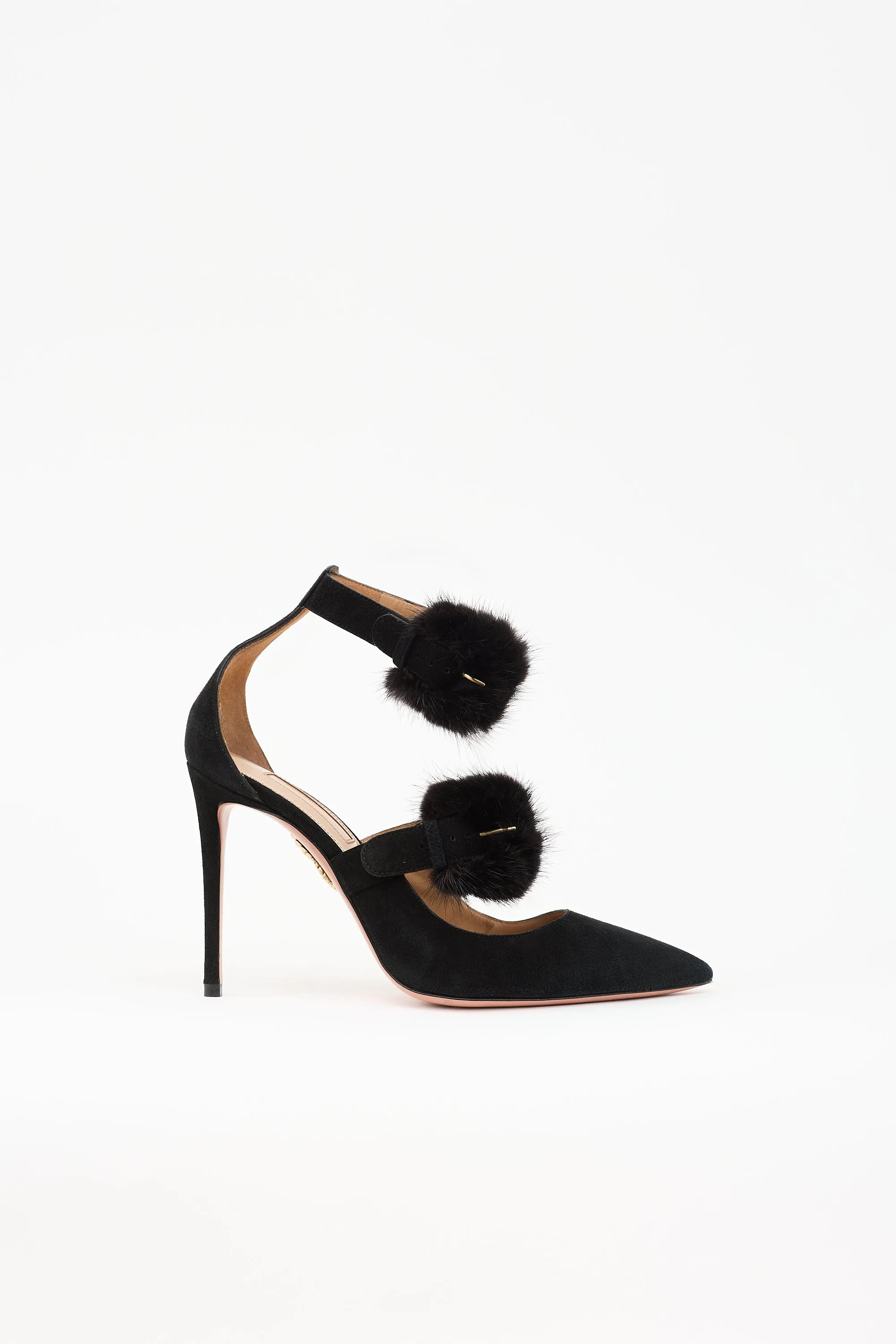 Suede & Fur Heel sold by VSP Consignment