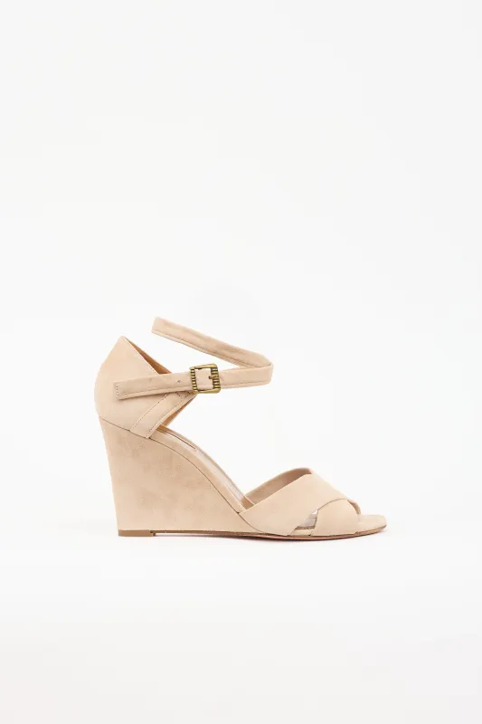 Suede Wedge Sandal made by Aquazzura