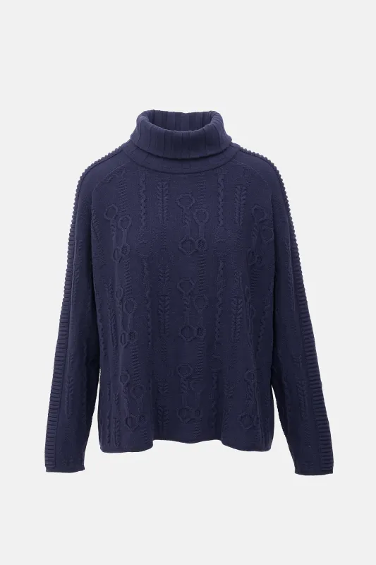 Wool Jacquard Sweater made by Hermes