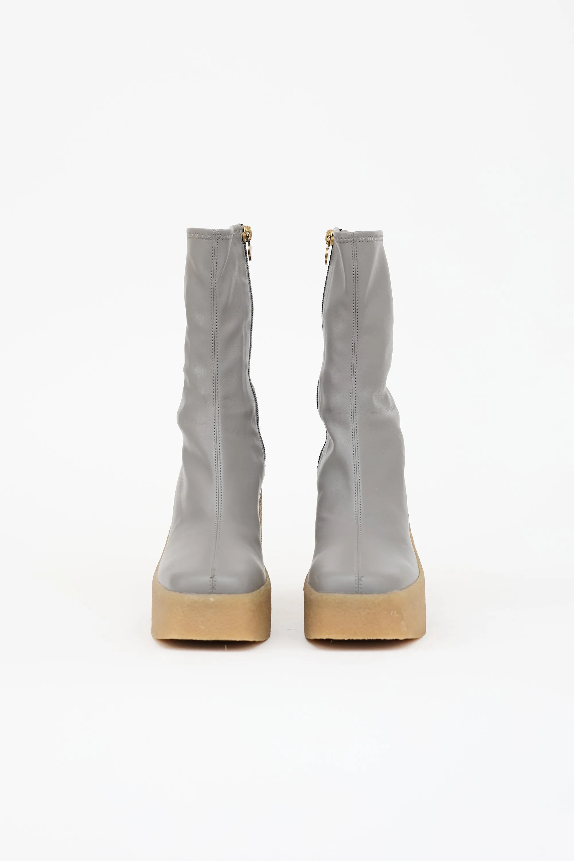 Faux Leather Platform Boot sold by VSP Consignment product image thumbnail 3