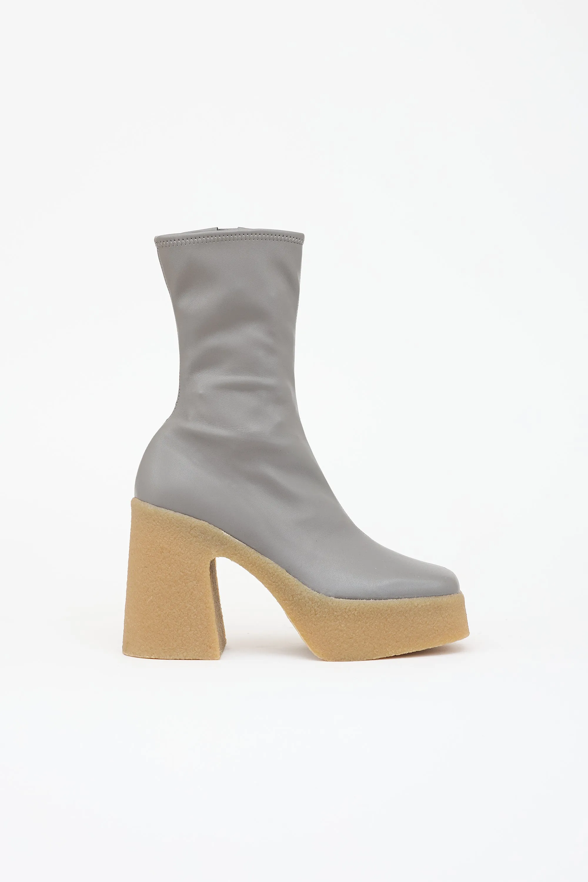 Faux Leather Platform Boot sold by VSP Consignment