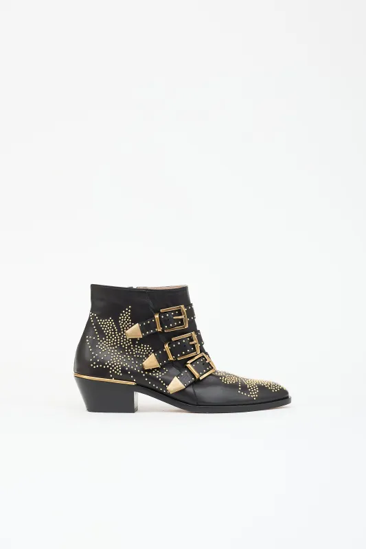 Leather Studded Susanna Boot made by Chloe