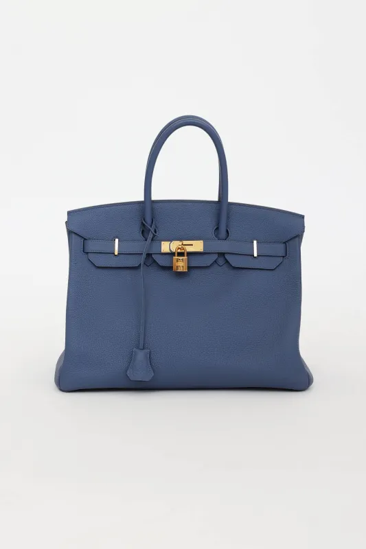2018 Brighton Clemence Birkin 35 Bag made by Hermes