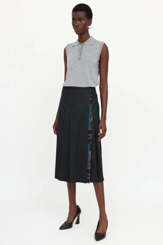Pleated Scarf Skirt made by Salvatore Ferragamo