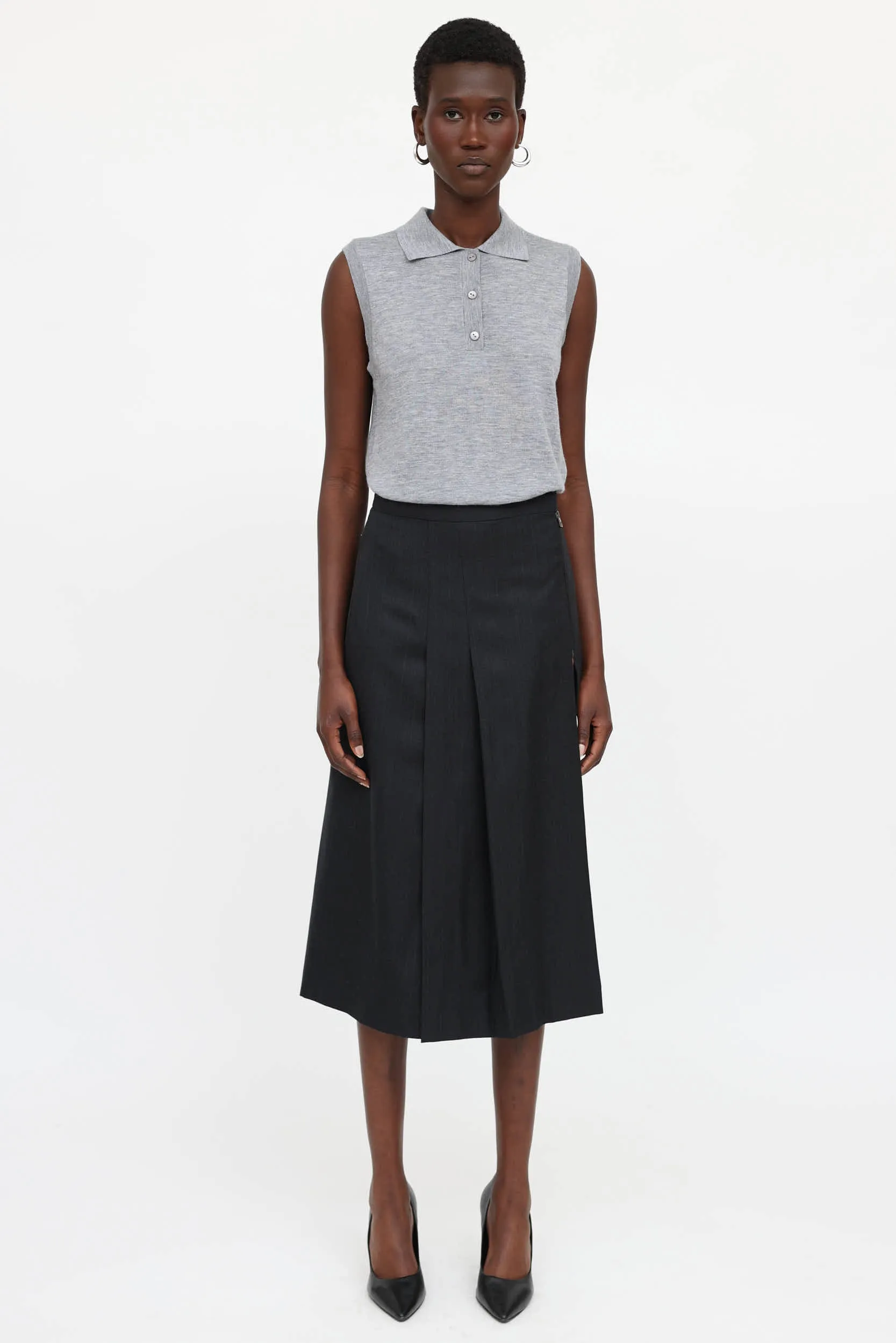 Pleated Scarf Skirt sold by VSP Consignment product image thumbnail 5