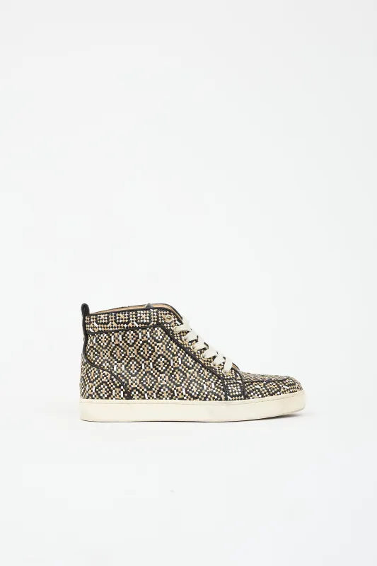 Woven Leather Louis Orlato Sneaker made by Christian Louboutin