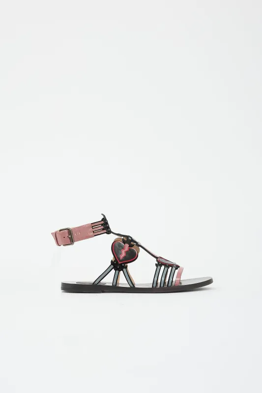 Patent Heart Sandal made by Valentino