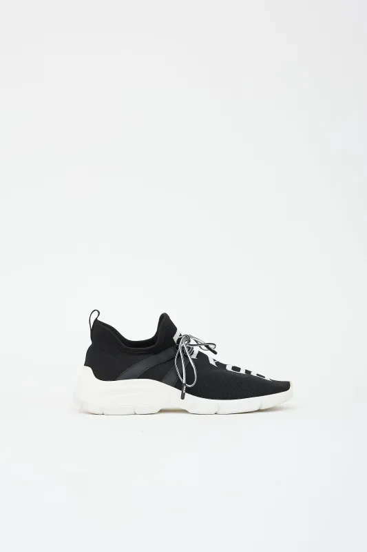 Knit Logo Sock Sneaker made by Prada
