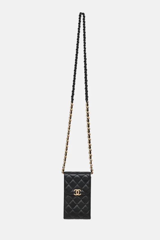 2022 Quilted Phone Holder Bag made by Chanel