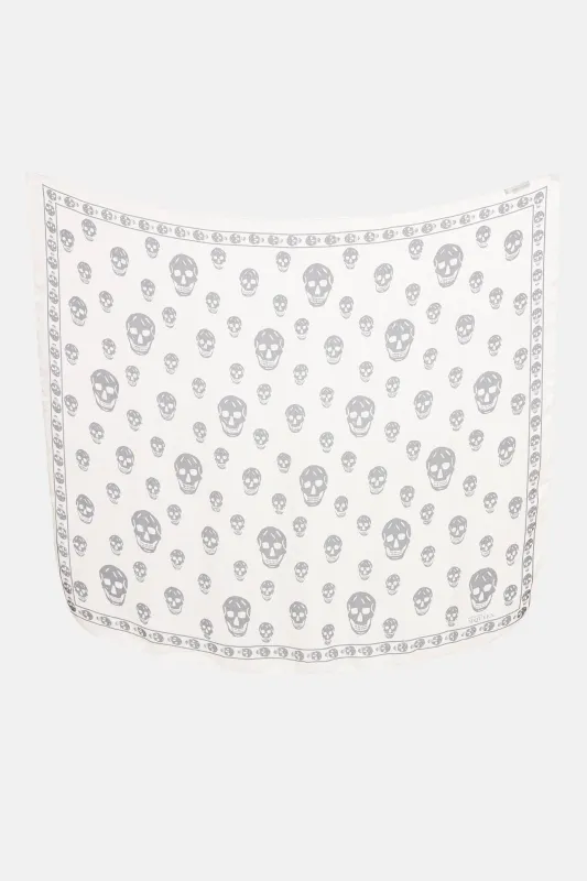 Silk Skull Scarf made by Alexander McQueen