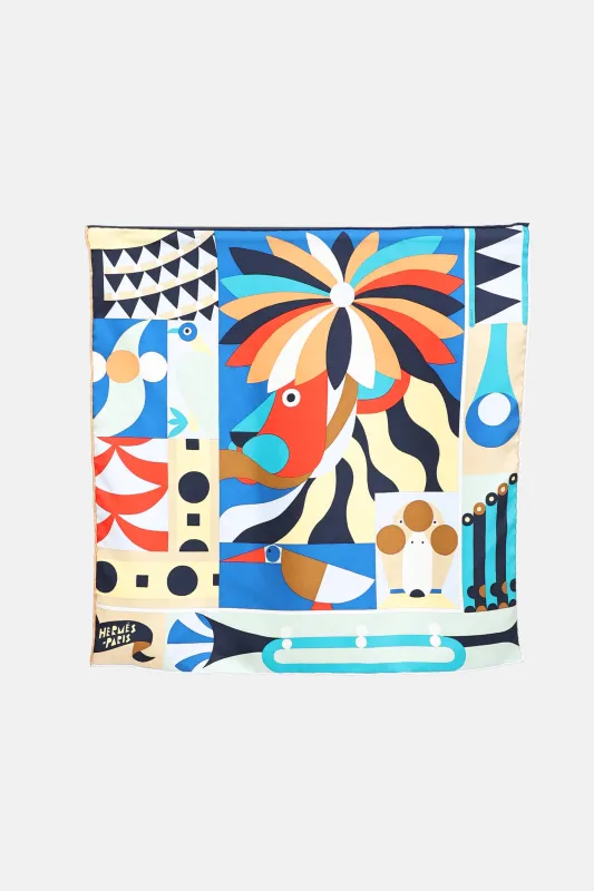 Silk Parade en Fanfare 45 Scarf made by Hermes