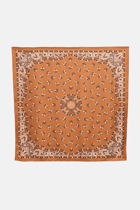 Printed Scarf made by Miu Miu