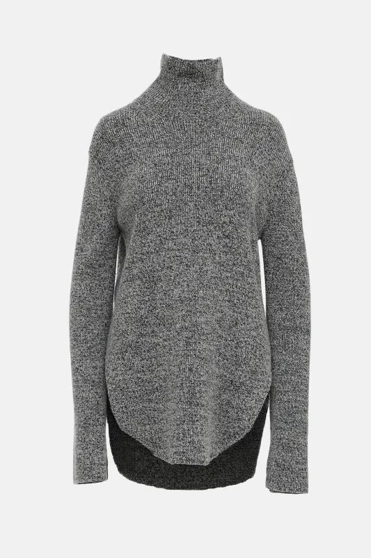 Heathered Turtleneck Sweater made by Celine