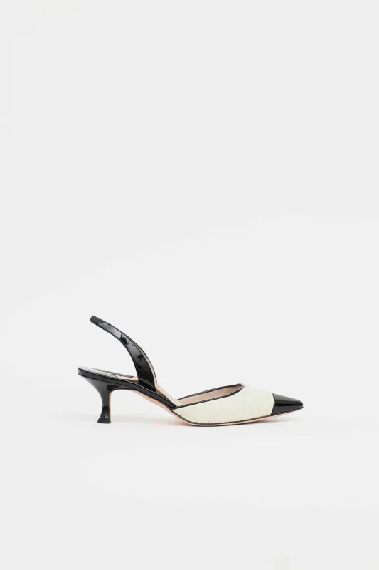Quilted Slingback Heel made by Manolo Blahnik