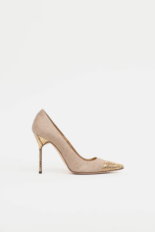 Bipunta Cap Toe Pump made by Manolo Blahnik
