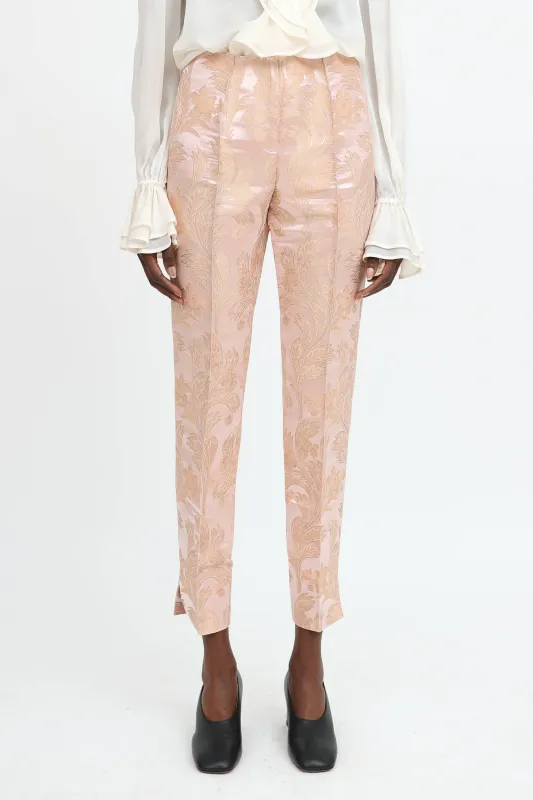 Metallic Brocade Pant made by Dolce & Gabanna