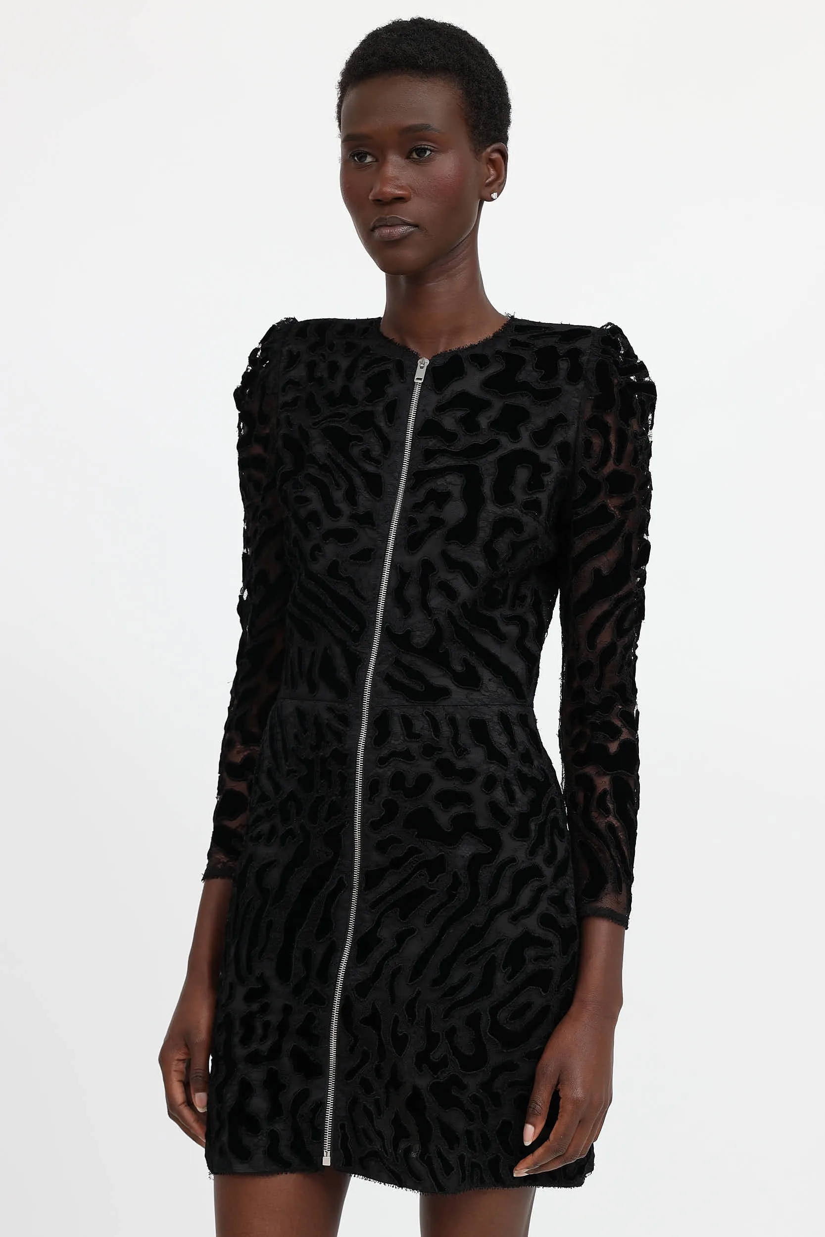 Lace Zip Up Dress sold by VSP Consignment product image thumbnail 3