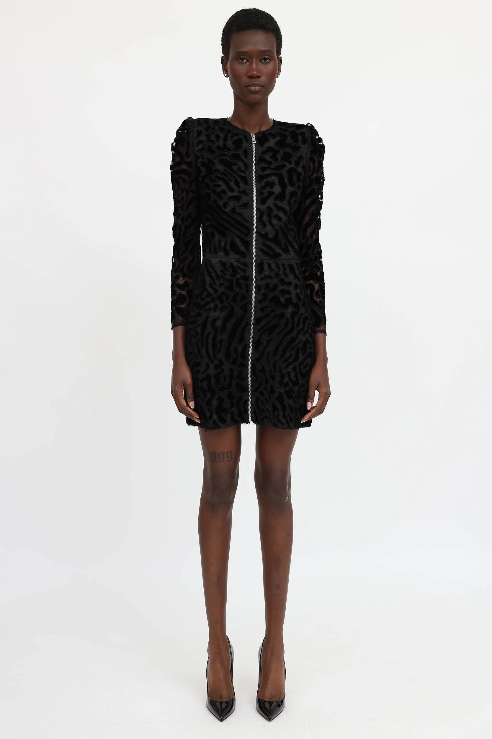 Lace Zip Up Dress sold by VSP Consignment product image thumbnail 2