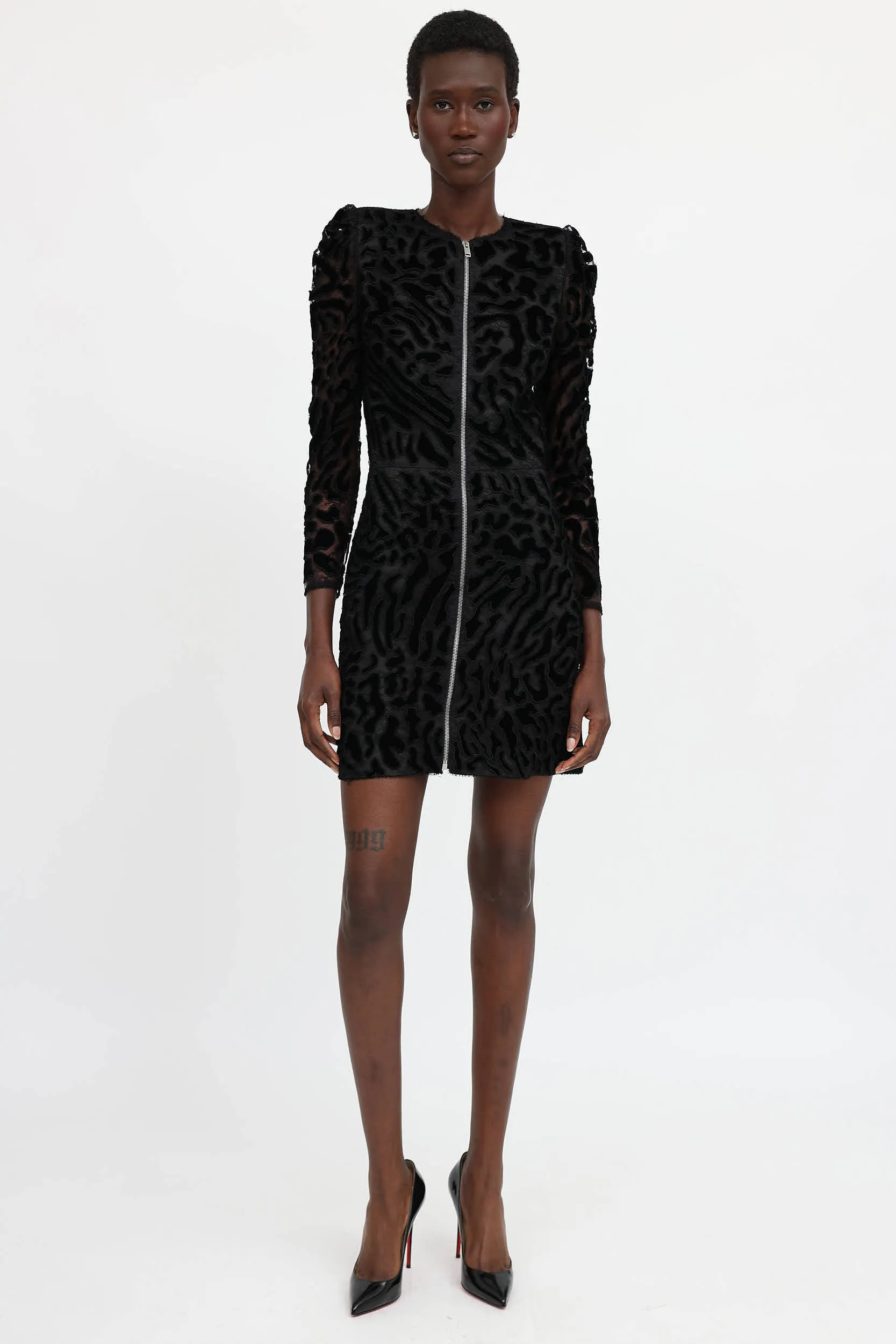 Lace Zip Up Dress sold by VSP Consignment product image thumbnail 5