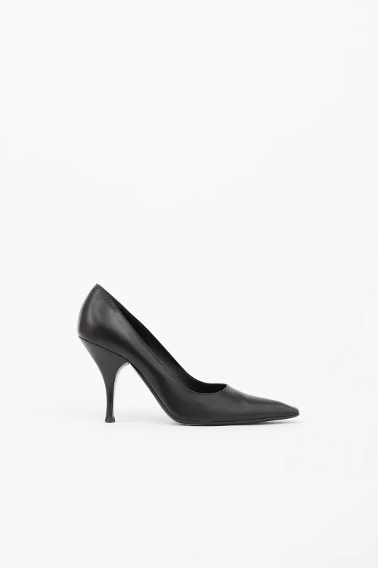 Leather Tapered Pump made by Prada