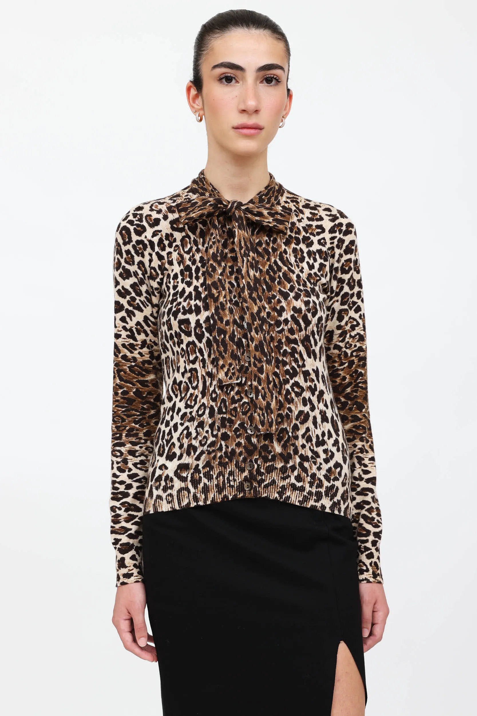 Patterned Tie Cardigan sold by VSP Consignment