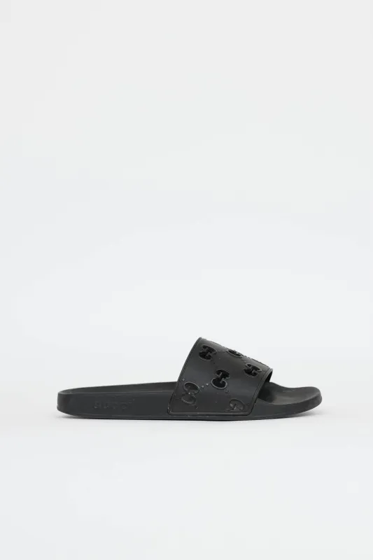 Perforated GG Slide made by Gucci