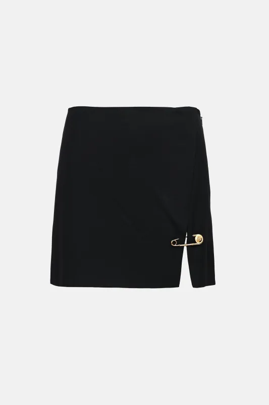 Wool Medusa Mini Skirt made by Versace