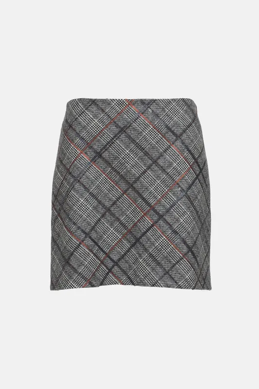 Plaid Mini Skirt made by Brunello Cucinelli