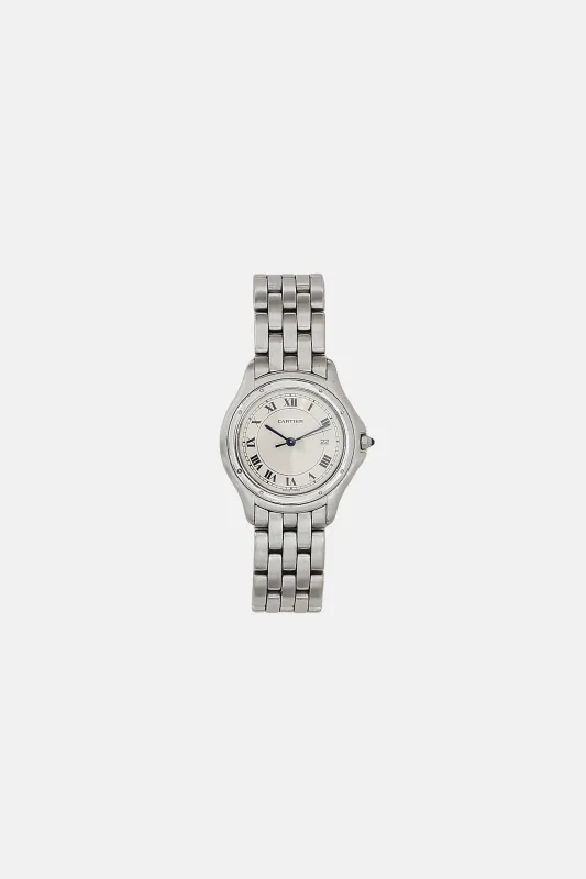 Steel Panthère Cougar Quartz Watch made by Cartier