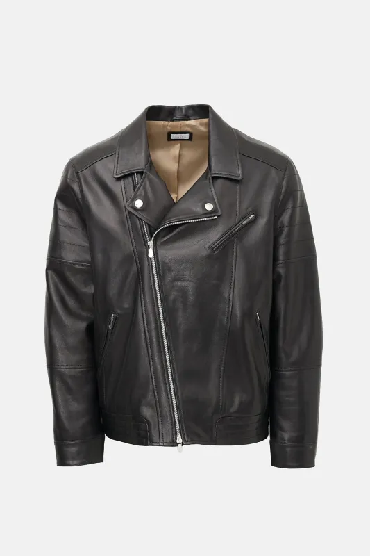Leather Biker Jacket made by Brunello Cucinelli