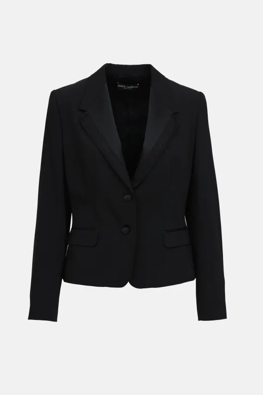 Lace Trim Blazer made by Dolce & Gabanna