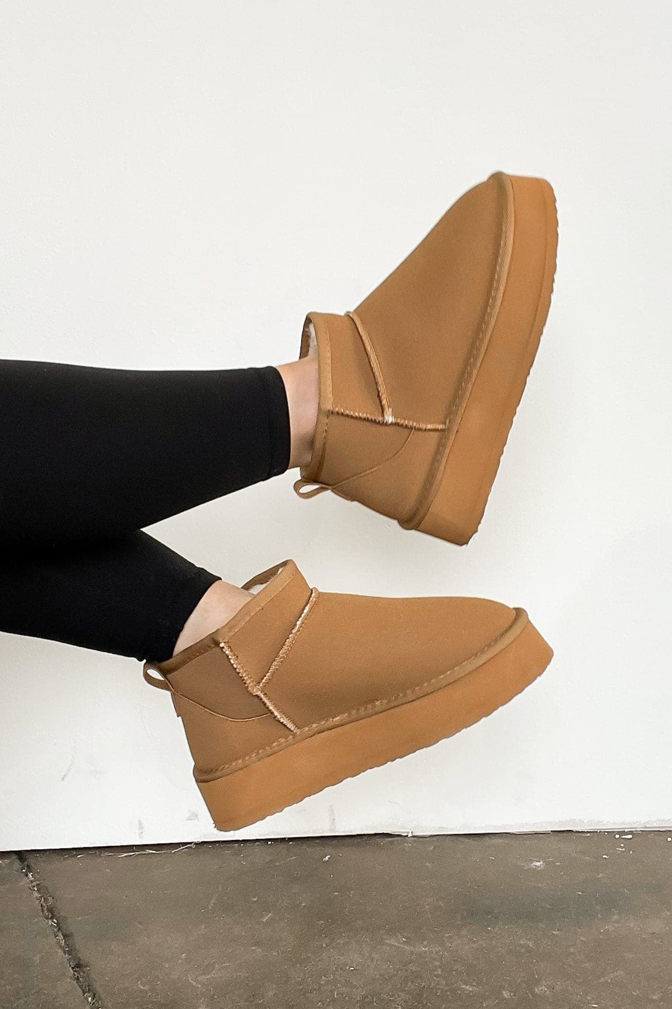 Height of Cozy Platform Sherpa Boots - FINAL SALE sold by Madison + Mallory product image thumbnail 2