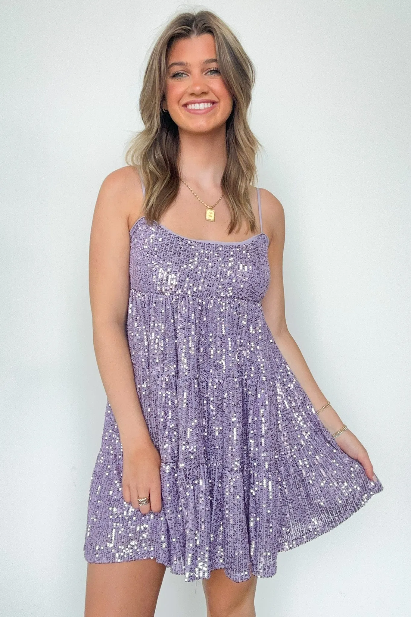 Dancing Queen Sequin Tiered Dress - FINAL SALE sold by Madison + Mallory product image thumbnail 3