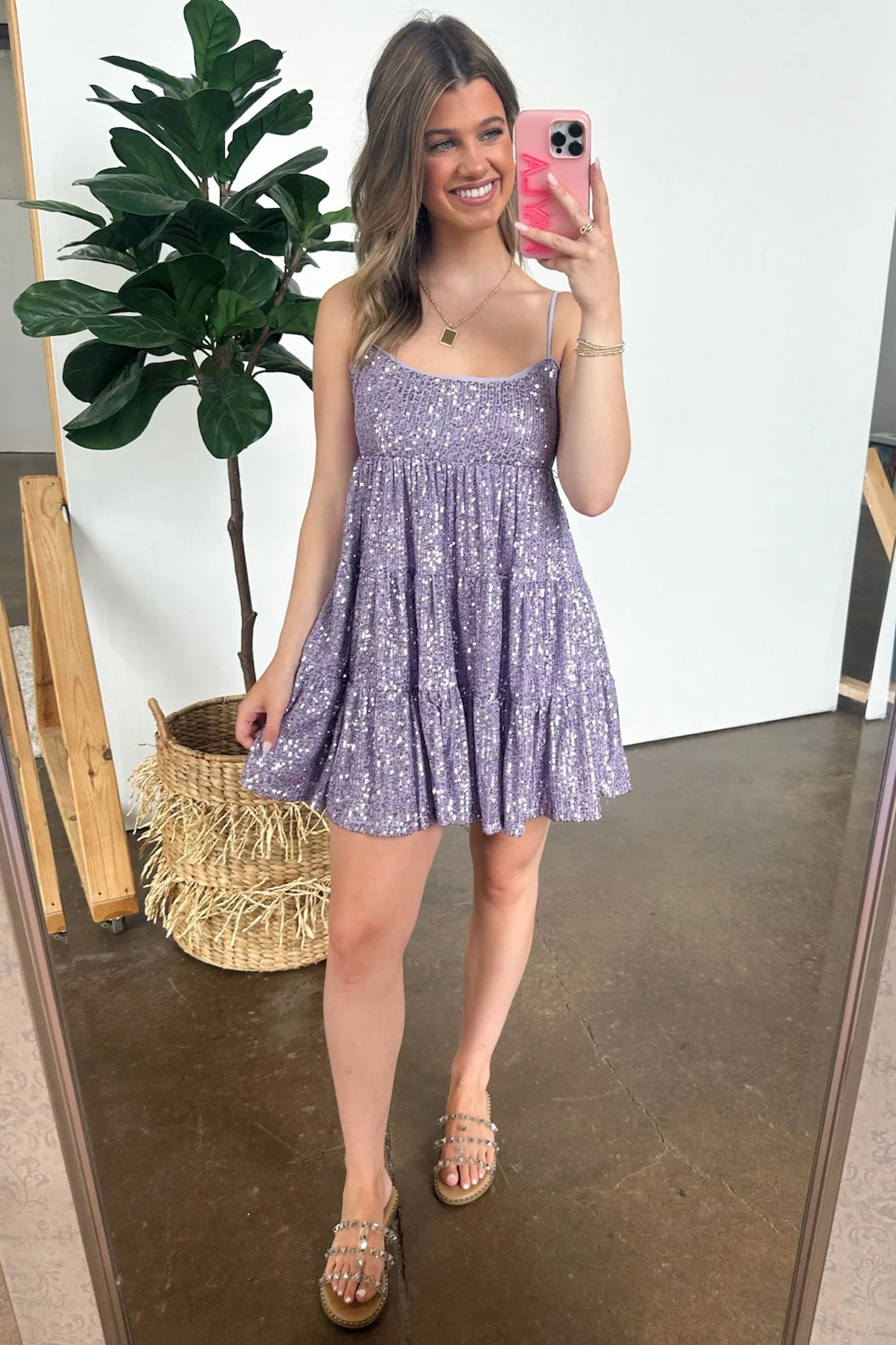 Dancing Queen Sequin Tiered Dress - FINAL SALE sold by Madison + Mallory product image thumbnail 2