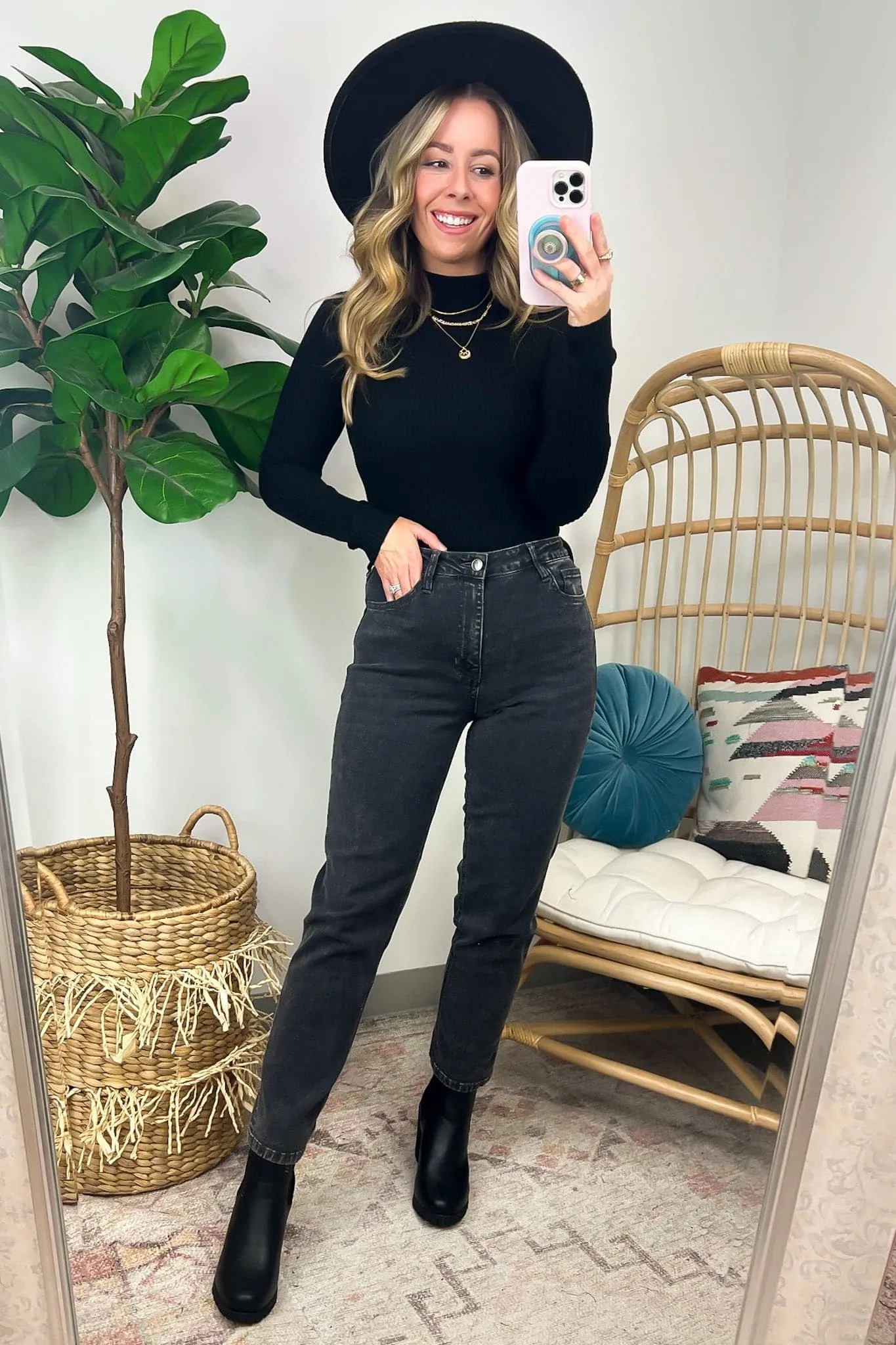 Almeidah Mock Neck Ribbed Knit Sweater - FINAL SALE sold by Madison + Mallory product image thumbnail 4