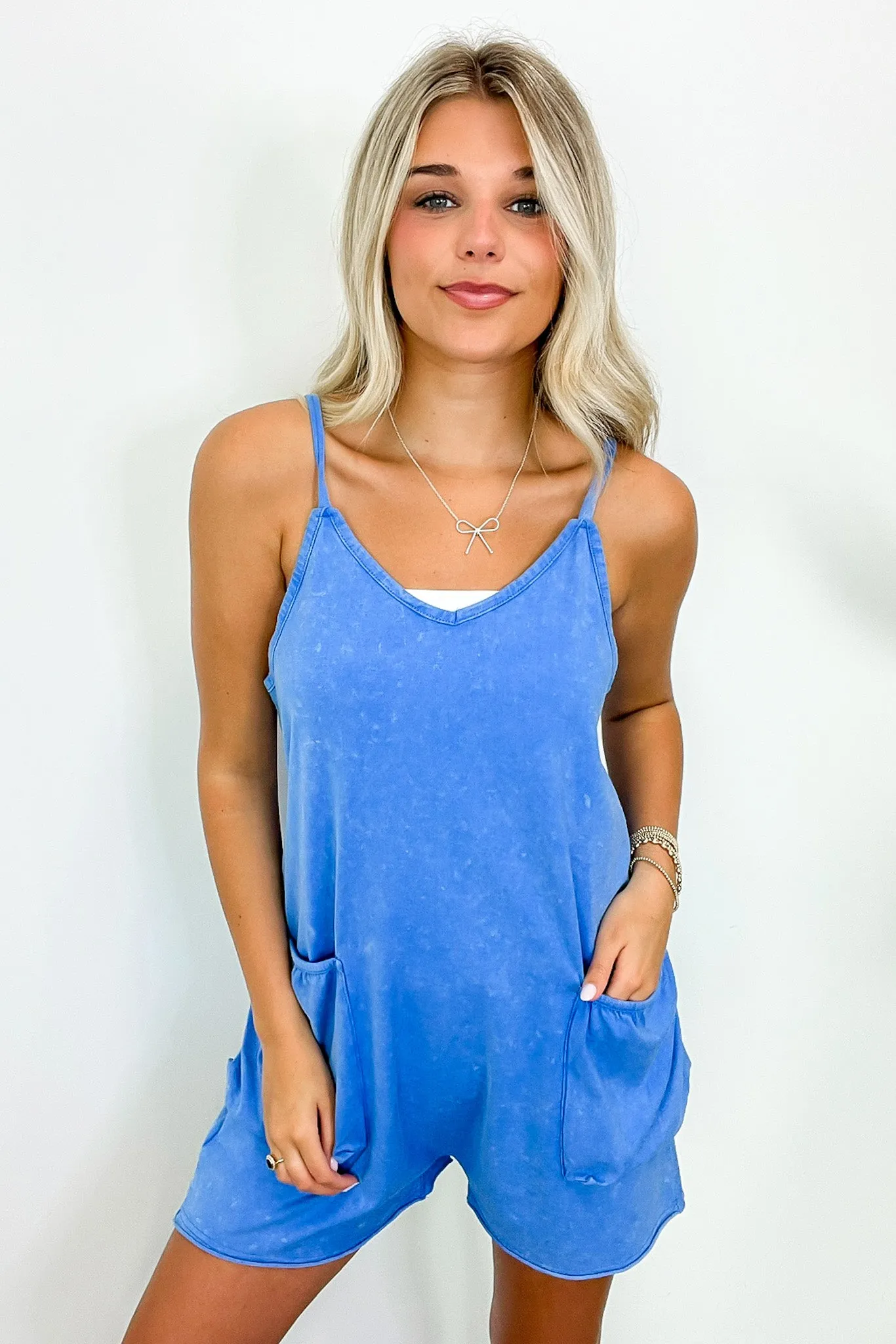 Ophira Washed Knit Relaxed Fit Romper - BACK IN STOCK sold by Madison + Mallory product image thumbnail 4