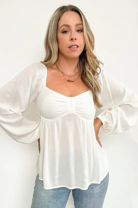 Luannie Flowy Peasant Top - FINAL SALE sold by Madison + Mallory