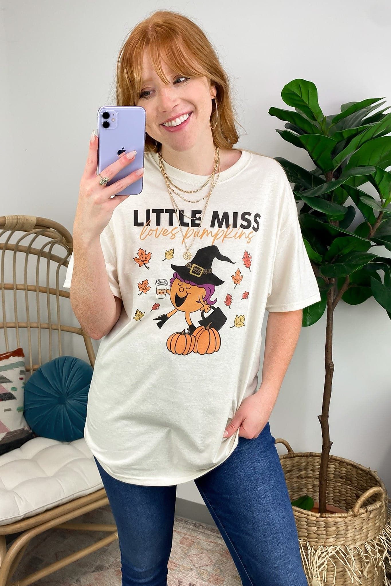 Little Miss Loves Pumpkins Graphic Tee - FINAL SALE sold by Madison + Mallory