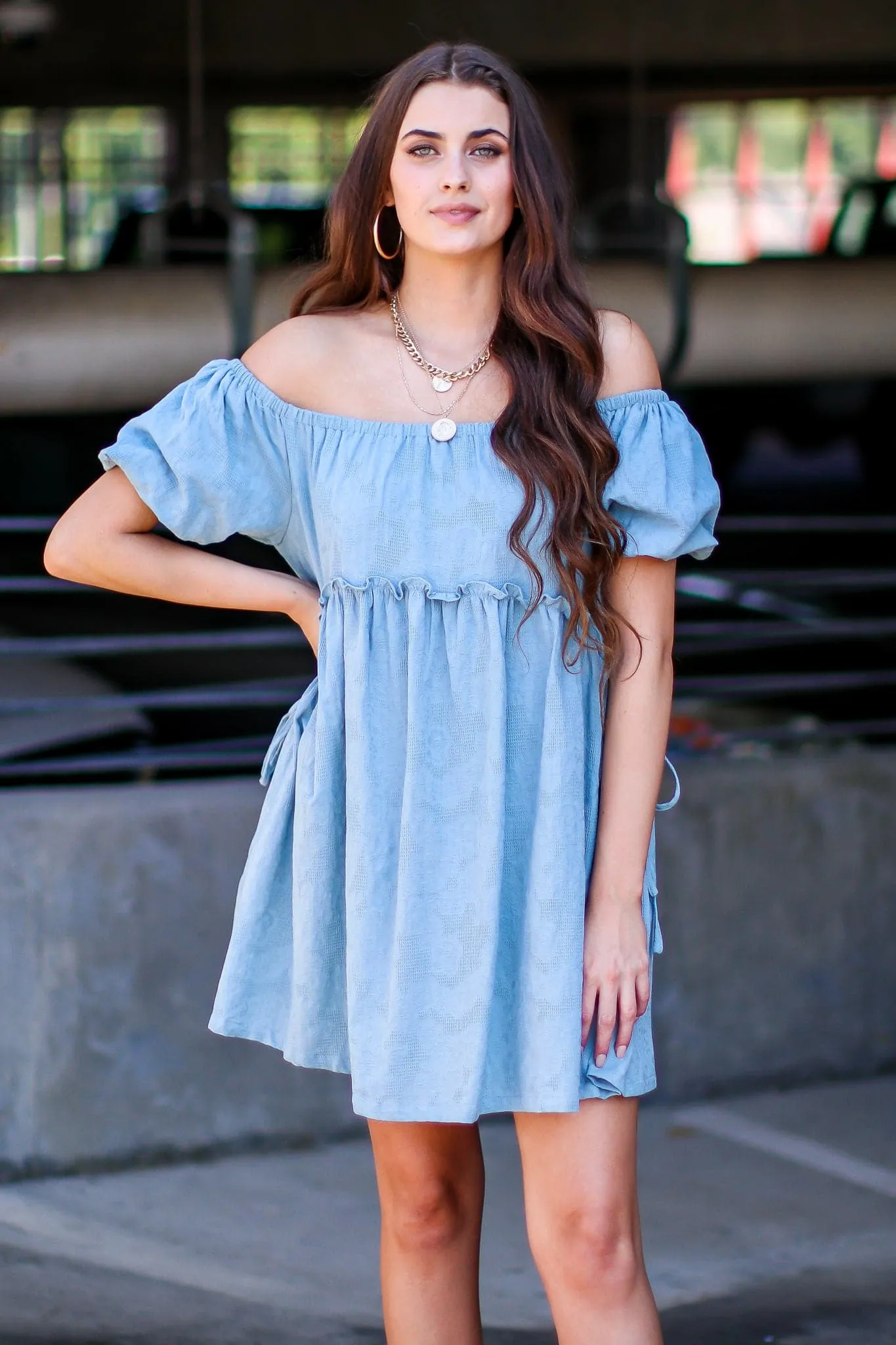 Milly Off Shoulder Flowy Dress - FINAL SALE sold by Madison + Mallory product image thumbnail 2