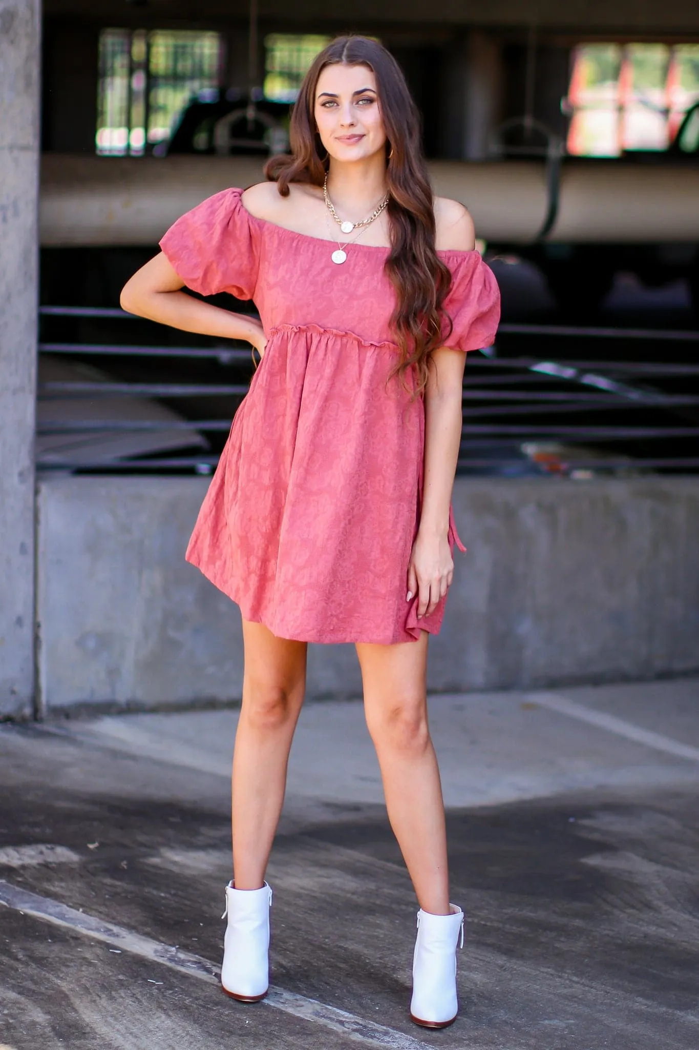 Milly Off Shoulder Flowy Dress - FINAL SALE sold by Madison + Mallory product image thumbnail 4