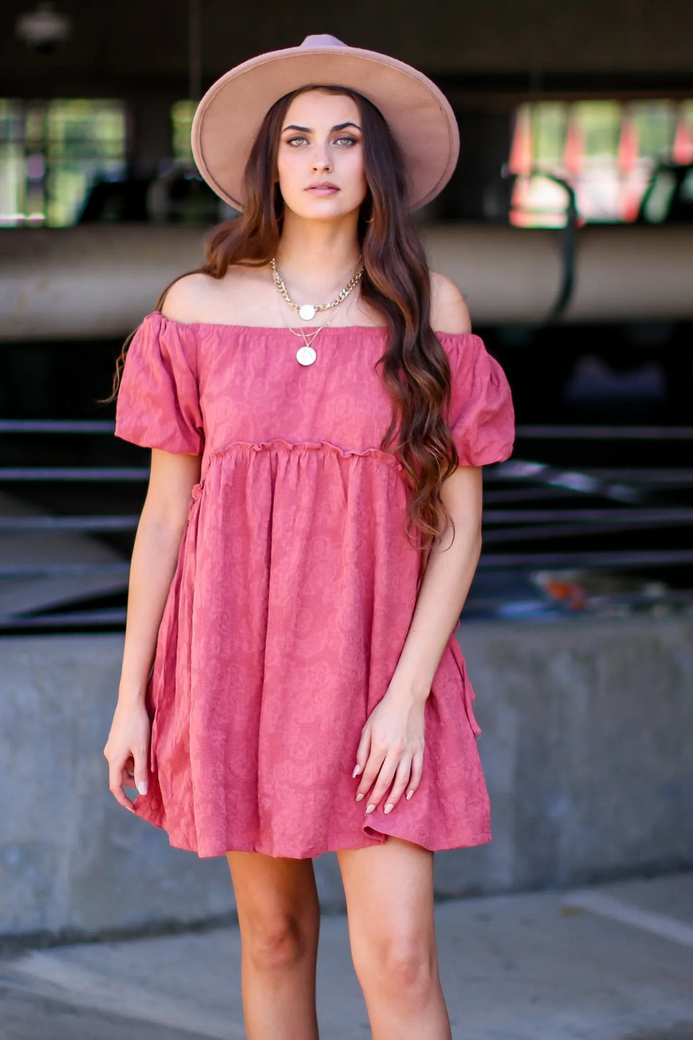 Milly Off Shoulder Flowy Dress - FINAL SALE sold by Madison + Mallory