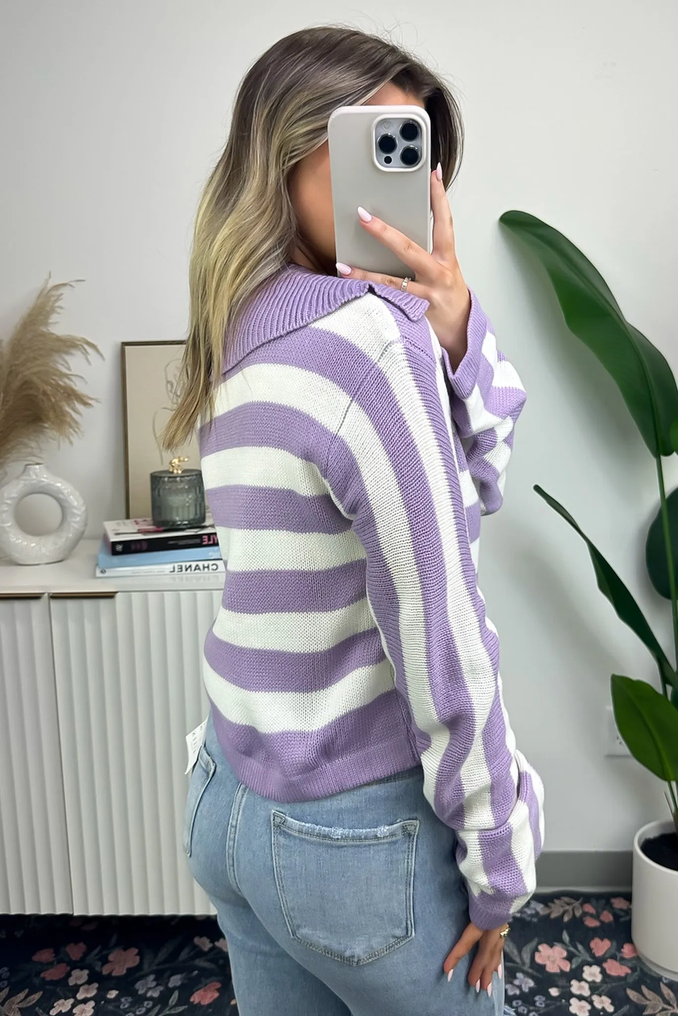 Tarynne Polo Stripe Sweater - FINAL SALE sold by Madison + Mallory product image thumbnail 5