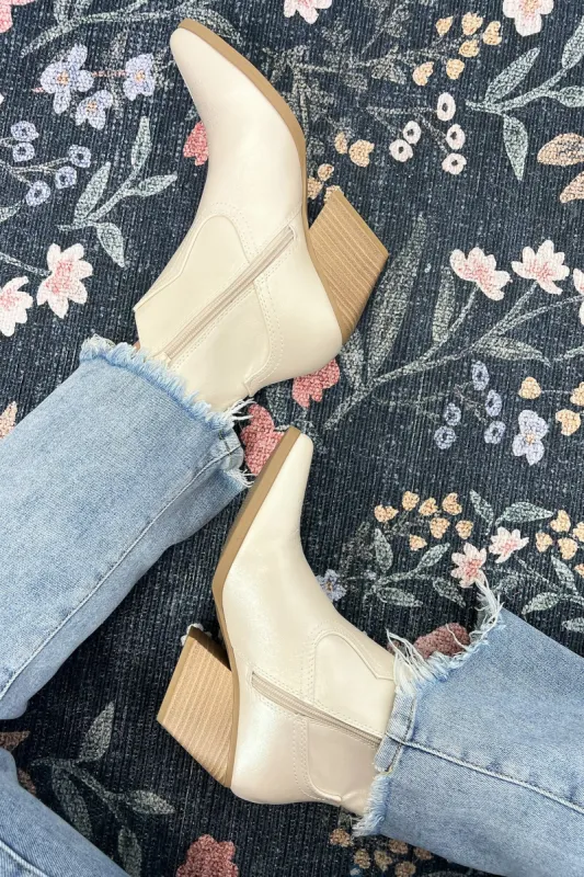 Brizah Western Cowgirl Heeled Bootie sold by Madison + Mallory