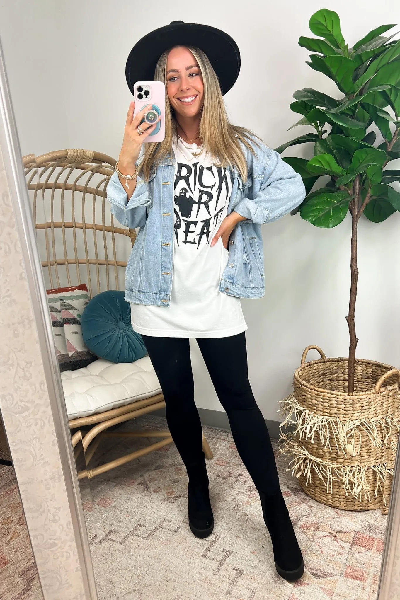 Trick or Treat Oversized Graphic Tee - FINAL SALE sold by Madison + Mallory product image thumbnail 4