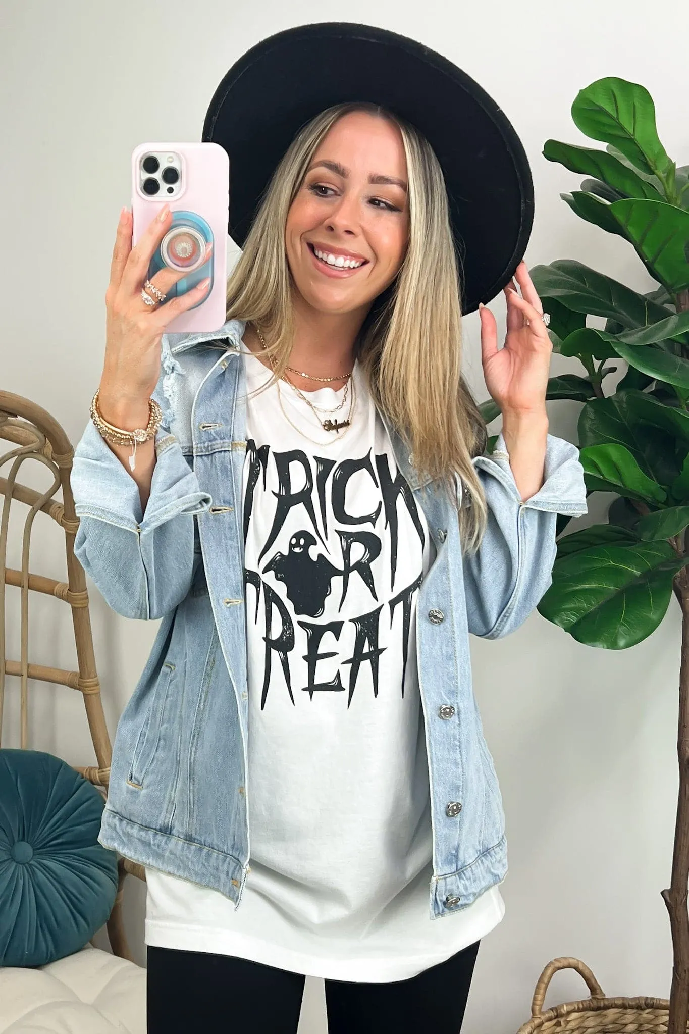 Trick or Treat Oversized Graphic Tee - FINAL SALE sold by Madison + Mallory product image thumbnail 2