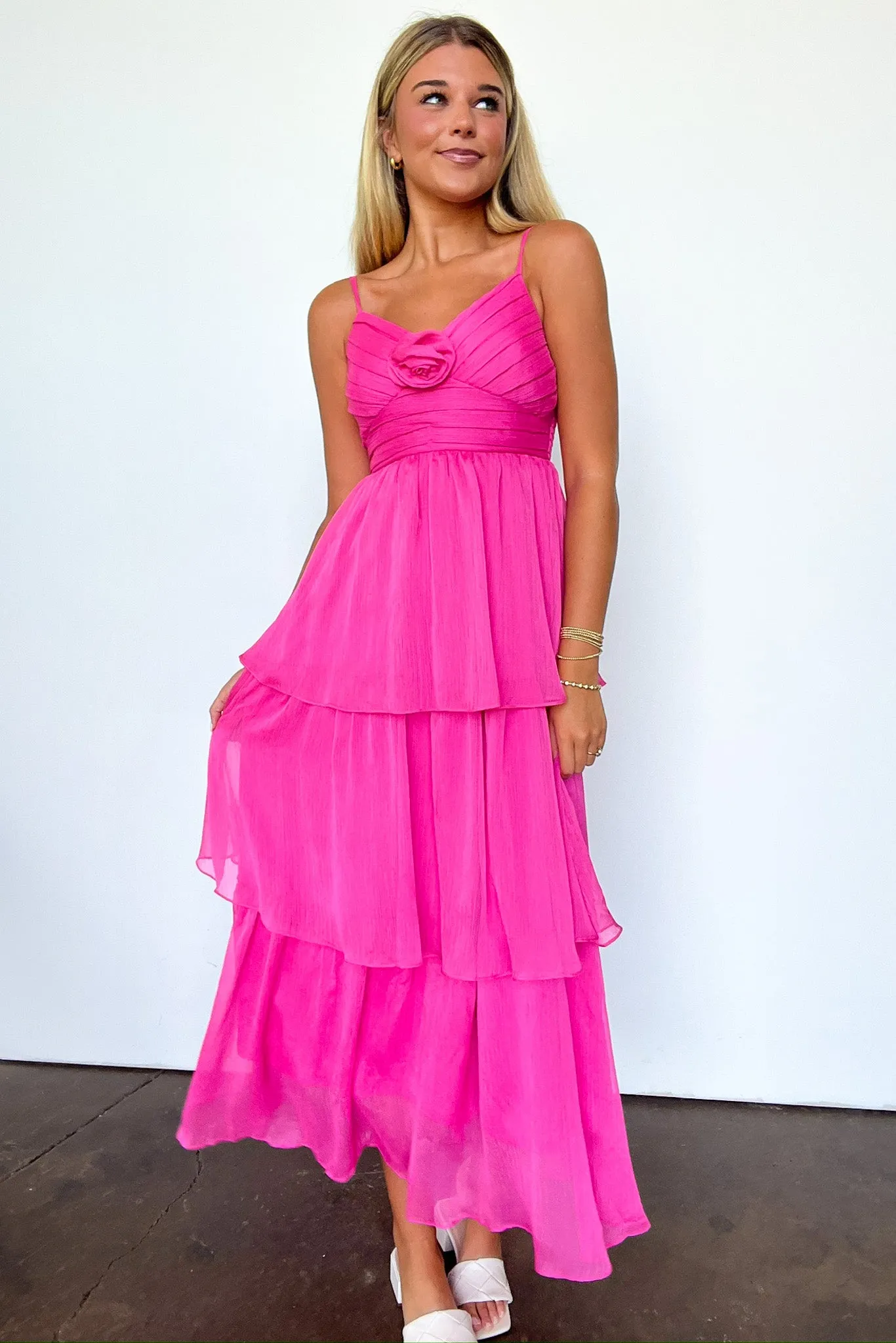 Blissfully Darling Tiered Floral Ruffle Dress - FINAL SALE sold by Madison + Mallory