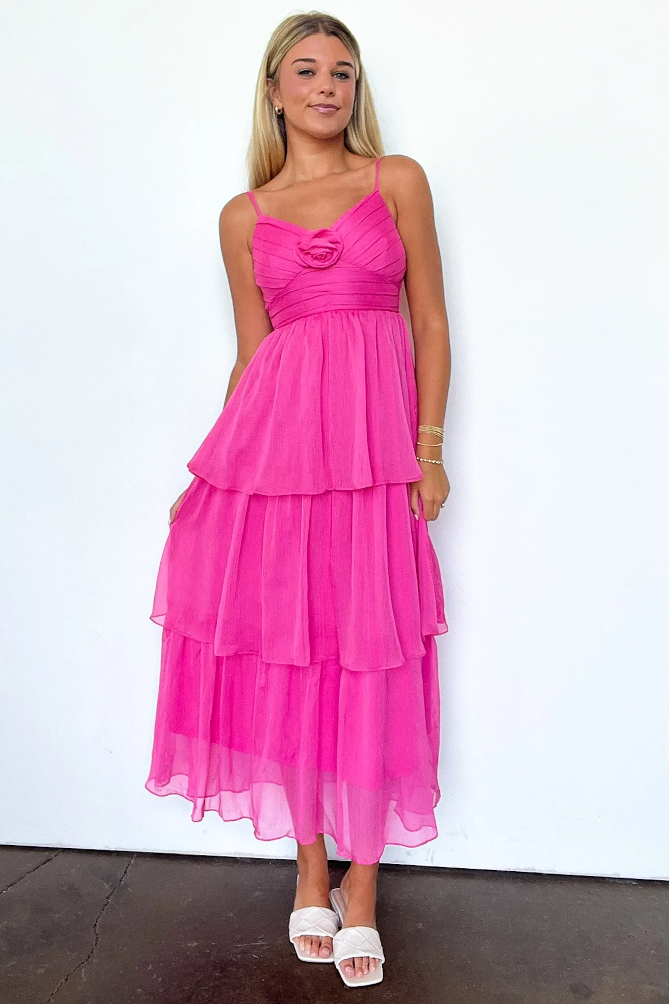 Blissfully Darling Tiered Floral Ruffle Dress - FINAL SALE sold by Madison + Mallory product image thumbnail 4
