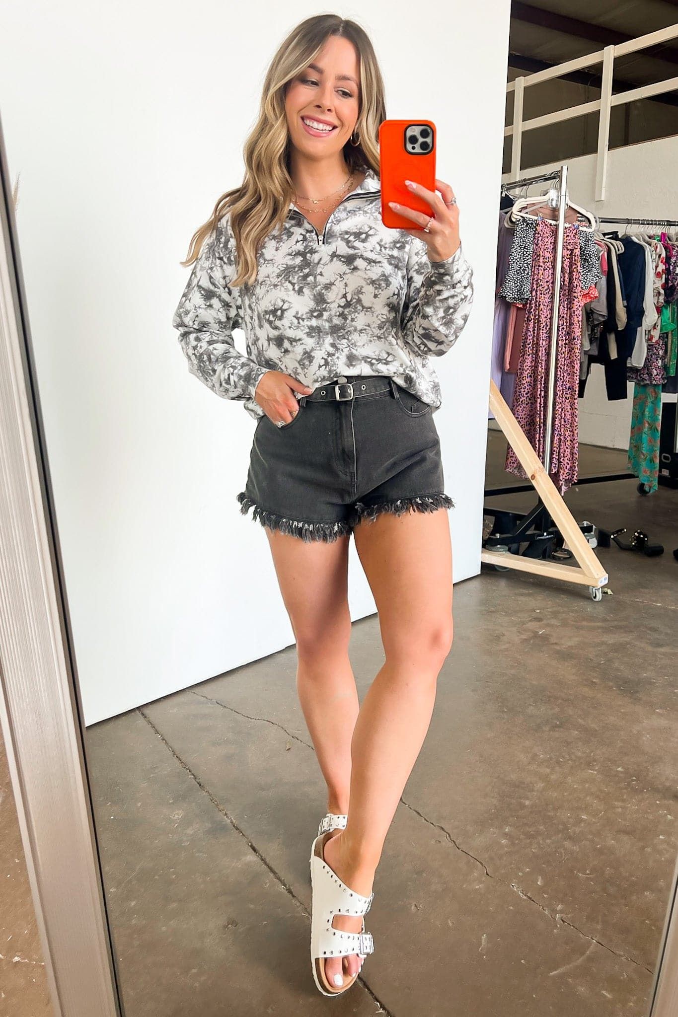 Kartier Cloud Wash Half Zip Pullover - FINAL SALE sold by Madison + Mallory product image thumbnail 7