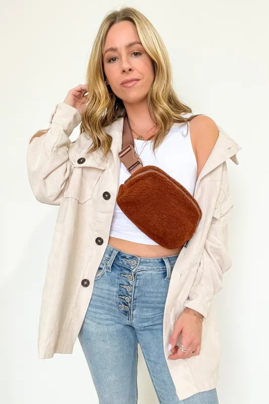 Anywhere Fleece Belt Bag - FINAL SALE sold by Madison + Mallory